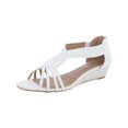 thumbnail image 1 of Charter Club Womens GINIFUR2 Open Toe Zipper Wedge Sandals, 1 of 3