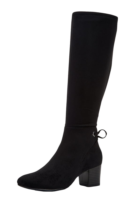 Womens Jaccque Tall Block Heel Mid-Calf Boots