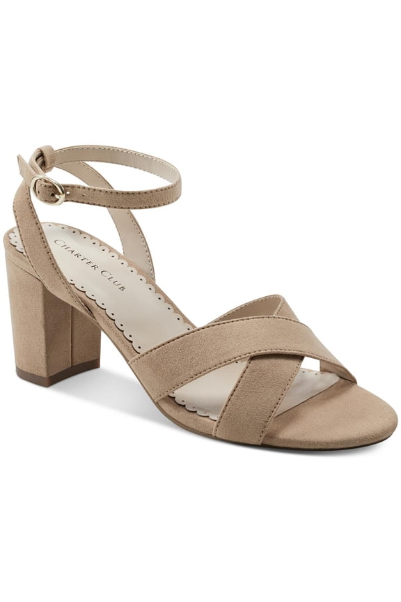 Womens Kyraa Faux Suede Dressy Block Heels