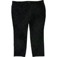 thumbnail image 1 of Charter Club Womens Lexington Straight Leg Jeans, Black, 24W, 1 of 2