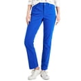 thumbnail image 1 of Charter Club Womens Lexington Tummy Control Straight Leg Jeans Cosmic Cobalt 12, 1 of 1
