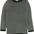 thumbnail image 1 of Charter Club Womens Metallic Knit Sweater, Black, Plus Size, 3X, 1 of 1