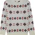 thumbnail image 1 of Charter Club Womens Mock-Neck Snowflake Knit Sweater, 1 of 2