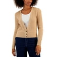 thumbnail image 1 of Charter Club Womens Open Knit Cardigan Sweater Warm Camel Heather M, 1 of 1
