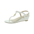 thumbnail image 1 of Charter Club Womens Palerrmo Thong Ankle Strap Wedge Sandals, 1 of 3