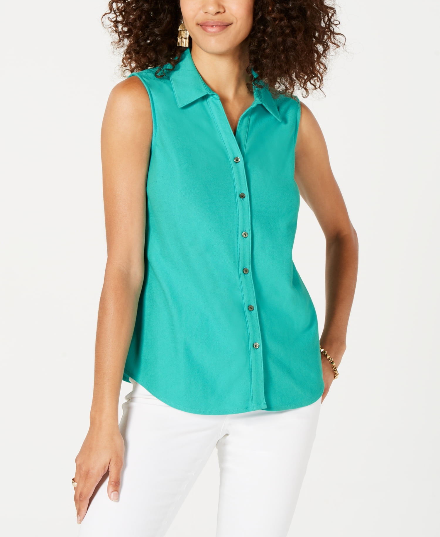 charter club petite blouses