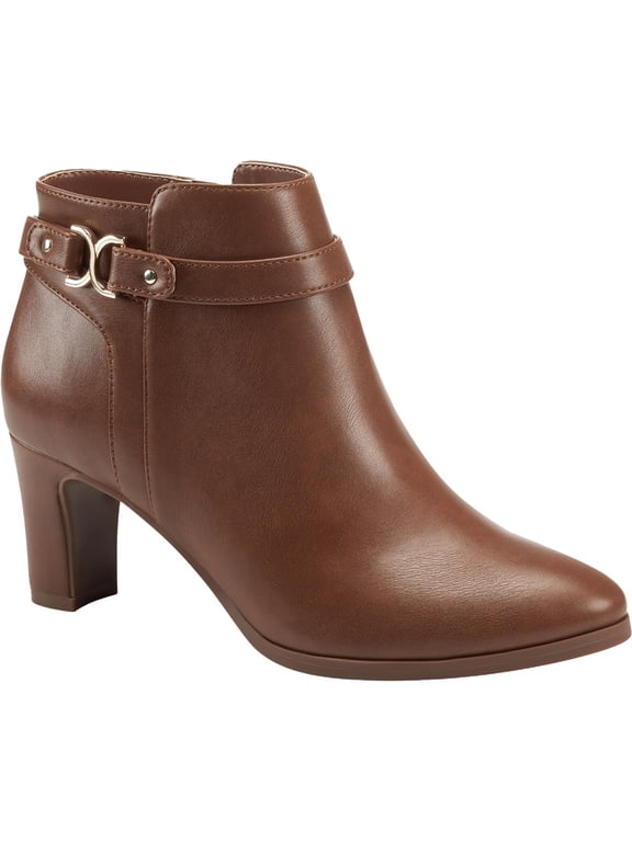 Womens Pixxy Faux Leather Booties Dress Boots