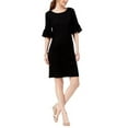 thumbnail image 1 of Charter Club Womens Ruffle Sleeve Shift Dress;M, 1 of 1