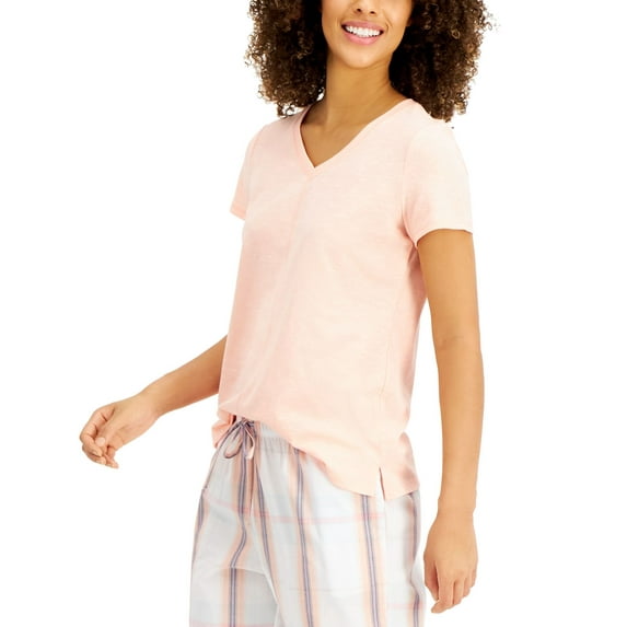 Charter Club Womens Sleepwear V-Neck Pajama Top Only,1-Piece;Large