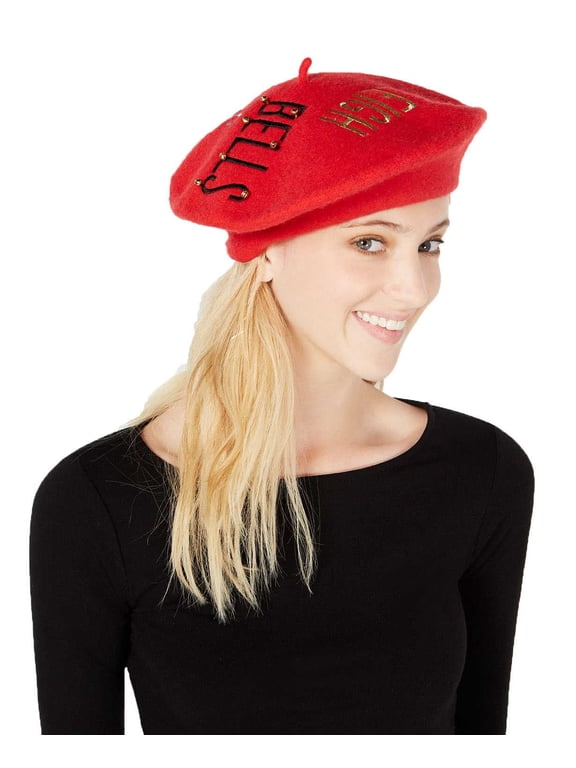 Sleigh Bells Bling Wool Beret (Red)