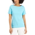 thumbnail image 1 of Charter Club Womens Supima Cotton Short Sleeves T-Shirt, 1 of 1