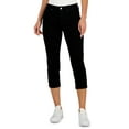 thumbnail image 1 of Charter Club Womens Tummy Control Bristol Capri Jeans Saturated Black 4, 1 of 1