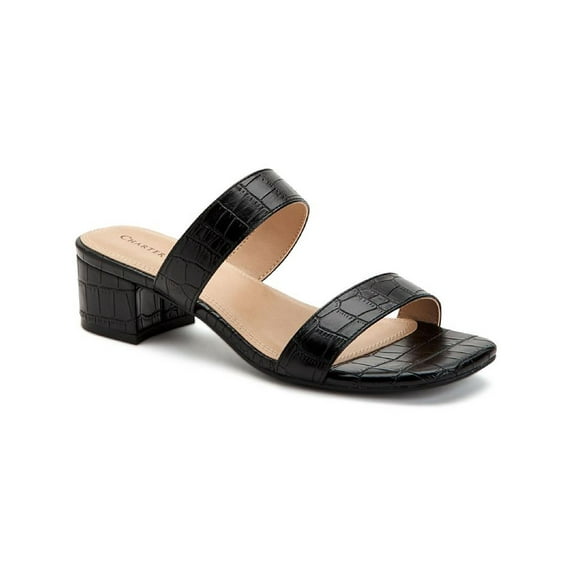 Charter Club Womens Vernaa Animal Print Slip On Block Heels