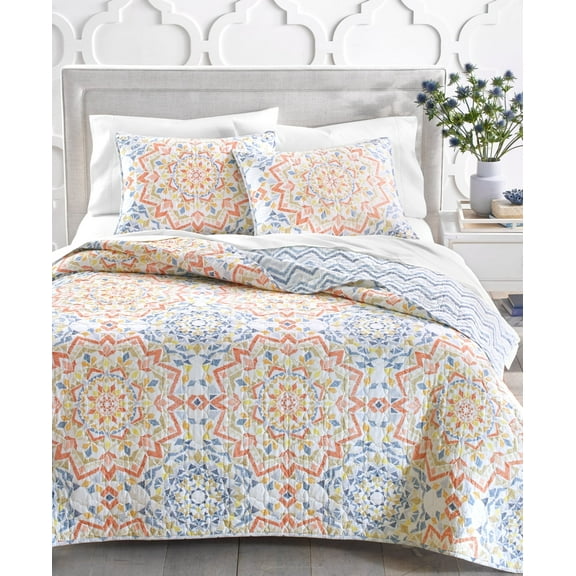 Charter Club Mojave Medallion Cotton Quilt, King