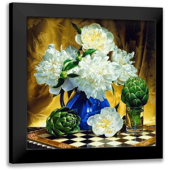 Chartier, Francois 12x12 Black Modern Framed Museum Art Print Titled - Cloud Five