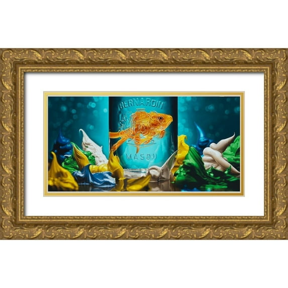 Chartier, Francois 32x18 Gold Ornate Wood Framed with Double Matting Museum Art Print Titled - Home Sweet Home
