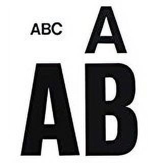 Chartpak 01010 - Press-On Vinyl Letters & Numbers, Self Adhesive, Black, 1/2h, 201/Pack