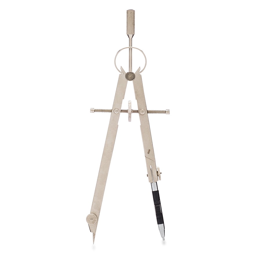 Chartpak 6" Professional Knee-Joint Compass with 5mm Lead Pencil Attachment, 1 Each