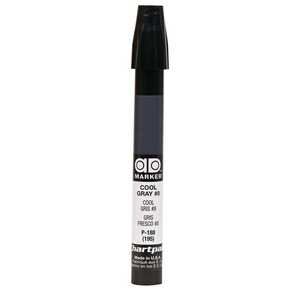 Chartpak Ad Marker, Cool Gray 8