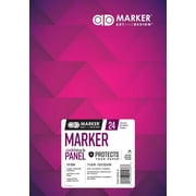 Chartpak AD Marker 7" x 10" Paper Pad with "Ink Block" Panel, 175 GSM, 24 Sheets/Pad, 1 Each