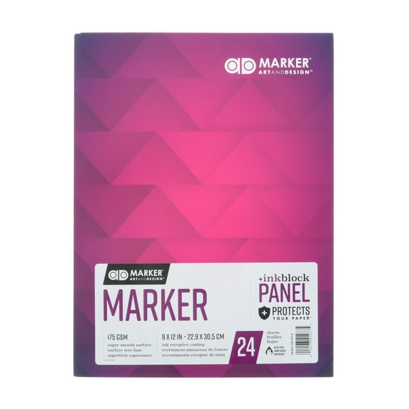 Chartpak Ad Marker Pad, 9" x 12", 24 Shts./Pad