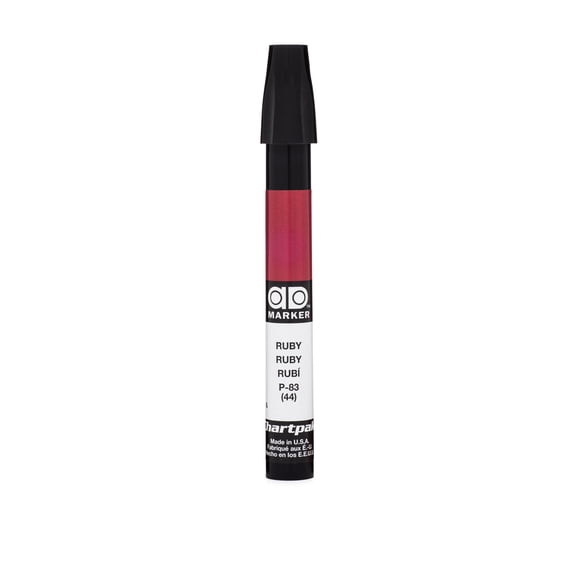 Chartpak AD Marker, Tri-Nib, Ruby, 1 Each