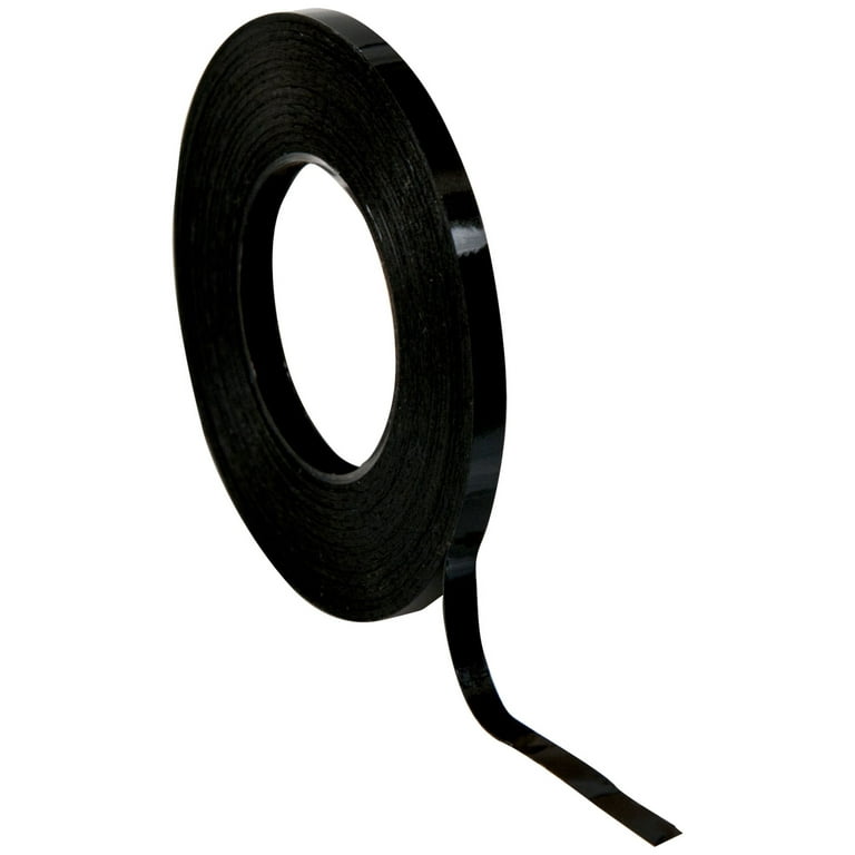 JVCC JV497 Black Masking Tape: 1/4 in. x 60 yds. (Black)