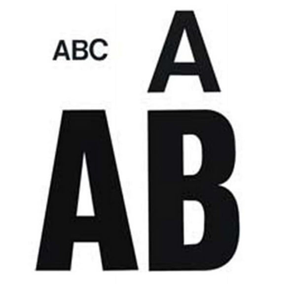 Chartpak CHA Vinyl Letters- 4in.- Black