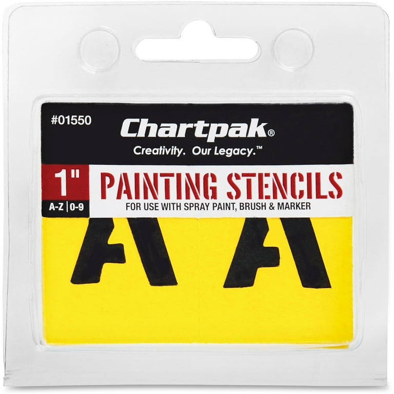 Chartpak Painting Letters/Numbers Stencils - 1 Chartpak Painting Letters/Numbers Stencils - 1