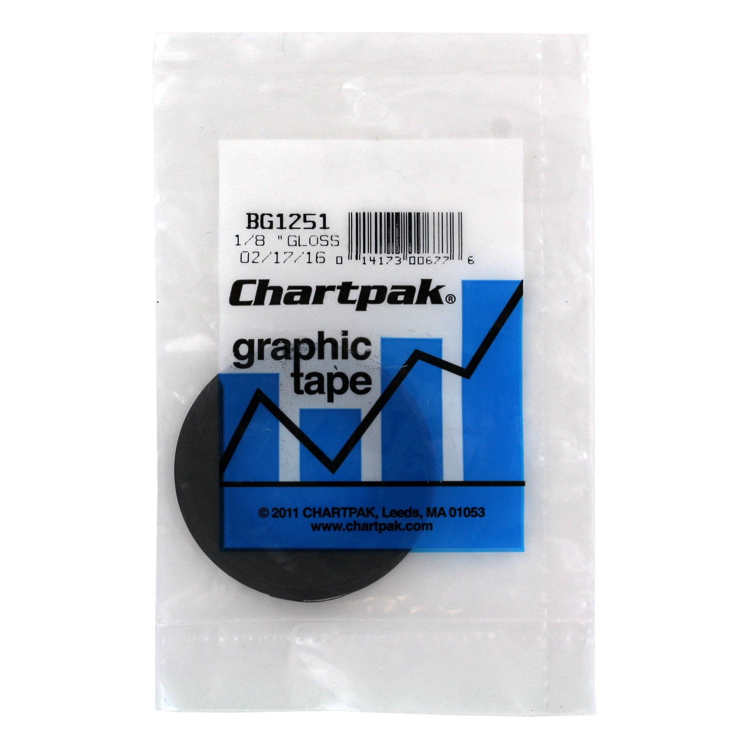 Chartpak Glossy Black 18-yard x 9-yard Graphic Chart Tape - Walmart.com