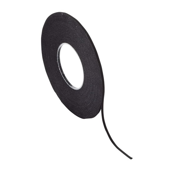 Chartpak Graphic Art Tape, 1/16" W x 648" L, Black Crepe, 1 Roll
