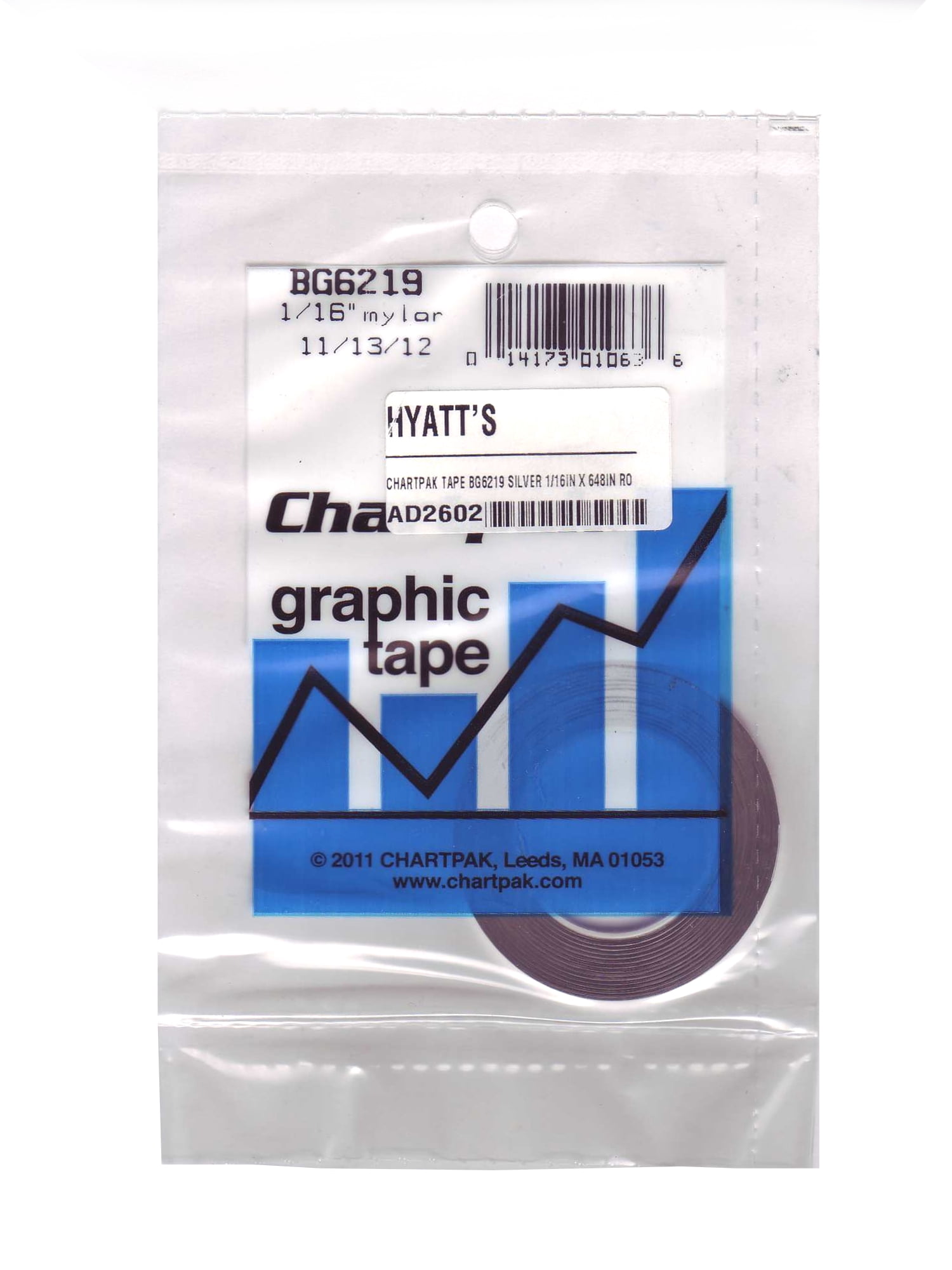 Chartpak Graphics Chartpak Graphic Art Tape, 1/16