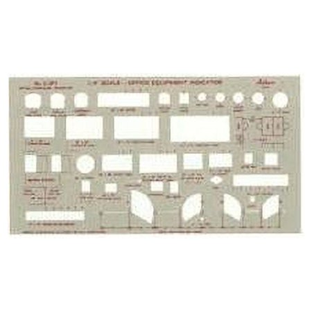 Chartpak Pickett Template - 113pi Office Equipment