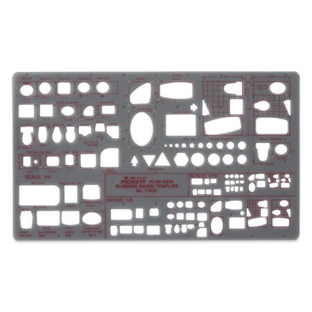 Chartpak Pickett Template - 1163i Plumbing Plan View