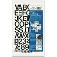 thumbnail image 1 of Chartpak 01030 Press-On Vinyl Letters & Numbers, Self Adhesive, Black, 1-Inch h, 88/Pack, 1 of 2