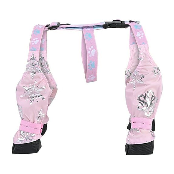 Chartreuse Dog Suspender Boots – Winter Breathable Outdoor Walking Shoes with Adjustable Buckle Straps for Dogs (Cotton, 23x32x5cm)
