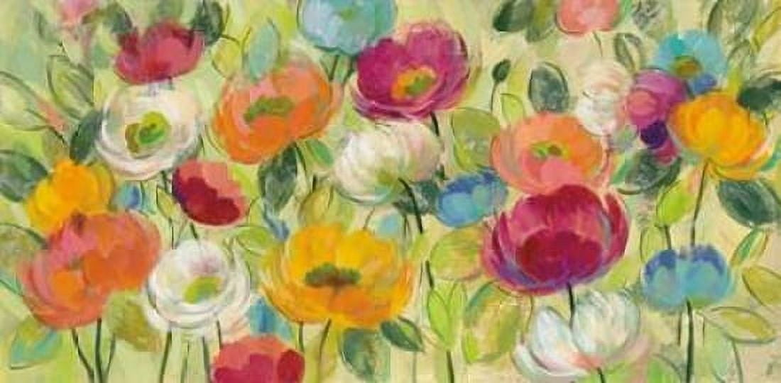 Chartreuse Garden Canvas Art - Silvia Vassileva (10 x 20)