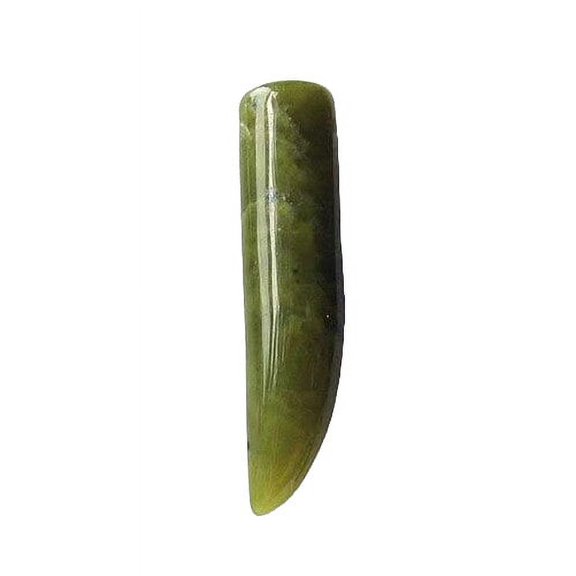 Chartreuse Serpentine 'Dragon Claw' Pendant Bead | 58x14mm | 1 Bead |