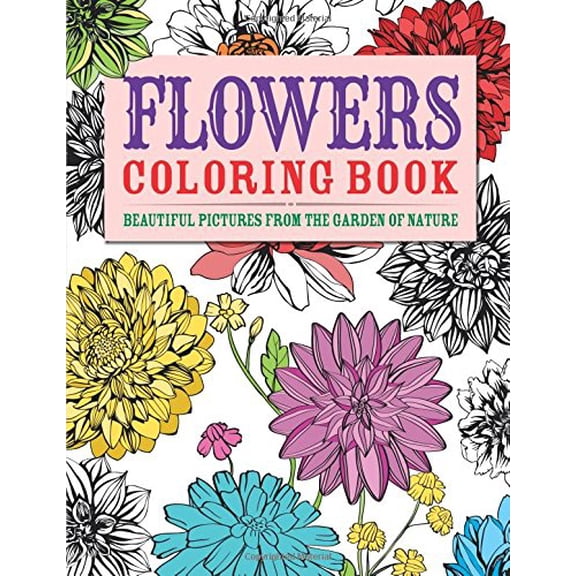 Pre-Owned FLOWERS COLORING BOOK (Chartwell Coloring Books) Paperback