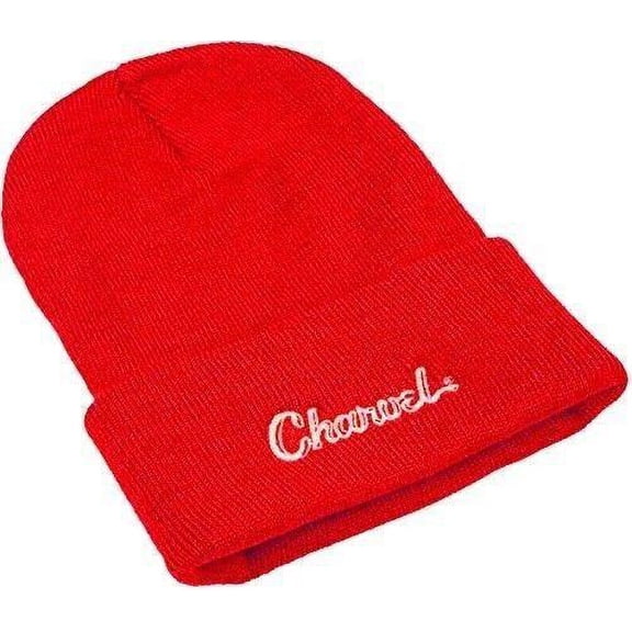 Charvel Guitars Embroidered Logo Beanie in Red - #0992324000