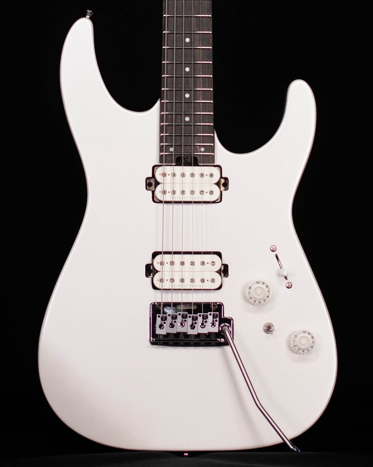 Charvel Pro-Mod Plus DK24 HH 2PT 6-String Electric Guitar with Ebony Fingerboard and Basswood Body (Celestial Silk)