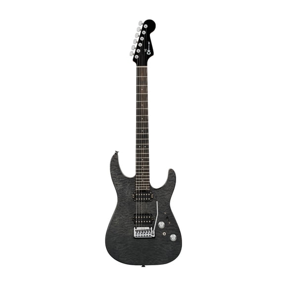 Charvel Pro-Mod Plus DK24 HH 2PT 6-String Electric Guitar with Ebony Fingerboard and Quilt Maple Top (Midnight Ocean)