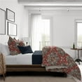 thumbnail image 1 of Charvelle Comforter & 2 Pillow Shams Set, Red & Blue - Queen Size - 3 Piece, 1 of 1