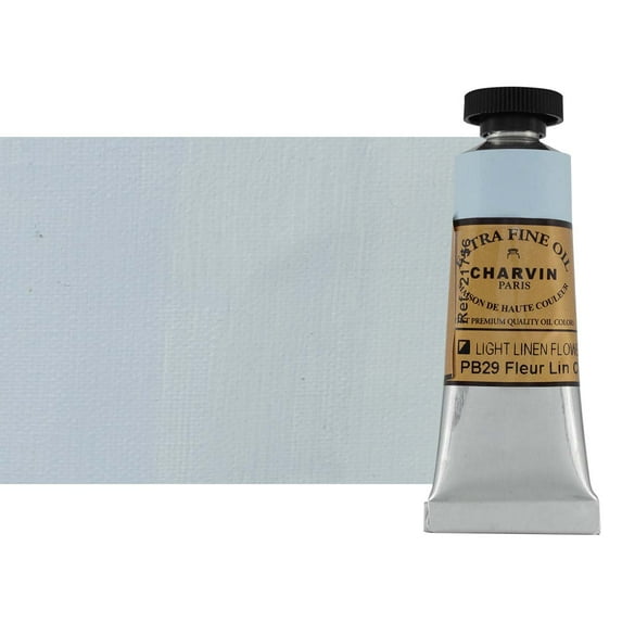 Charvin Extra Fine Oil Paint, Linen Flower Light 20 ml - Triple-Milled, Rich Texture, Poppy Oil-Based, Light-Fast, Handmade, Archival Quality