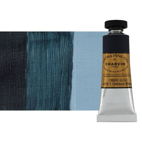 Charvin Extra Fine Oil Paint, Blue Shadow 20 ml - Triple-Milled, Rich Texture, Poppy Oil-Based, Light-Fast, Handmade, Archival Quality