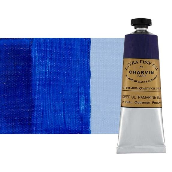 Charvin Extra Fine Artist Oil Painting Colors, Single 20 Milliliter Paint Tube 60 ml Ultramarine Blue Deep