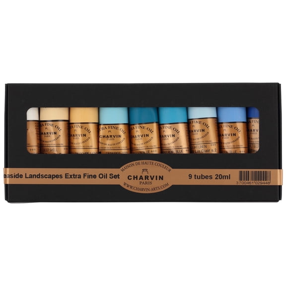 Charvin Extra-Fine Oils - Sea Landscape, Bonjour Set of 9 - 20ml Tubes