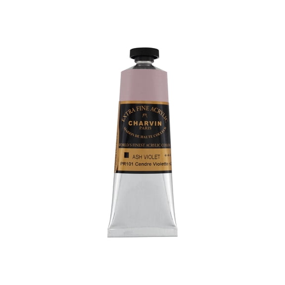 Charvin Extra Fine Professional Artist Acrylic Paint Colors, Nature Themed Hues, 60ml Ash Violet