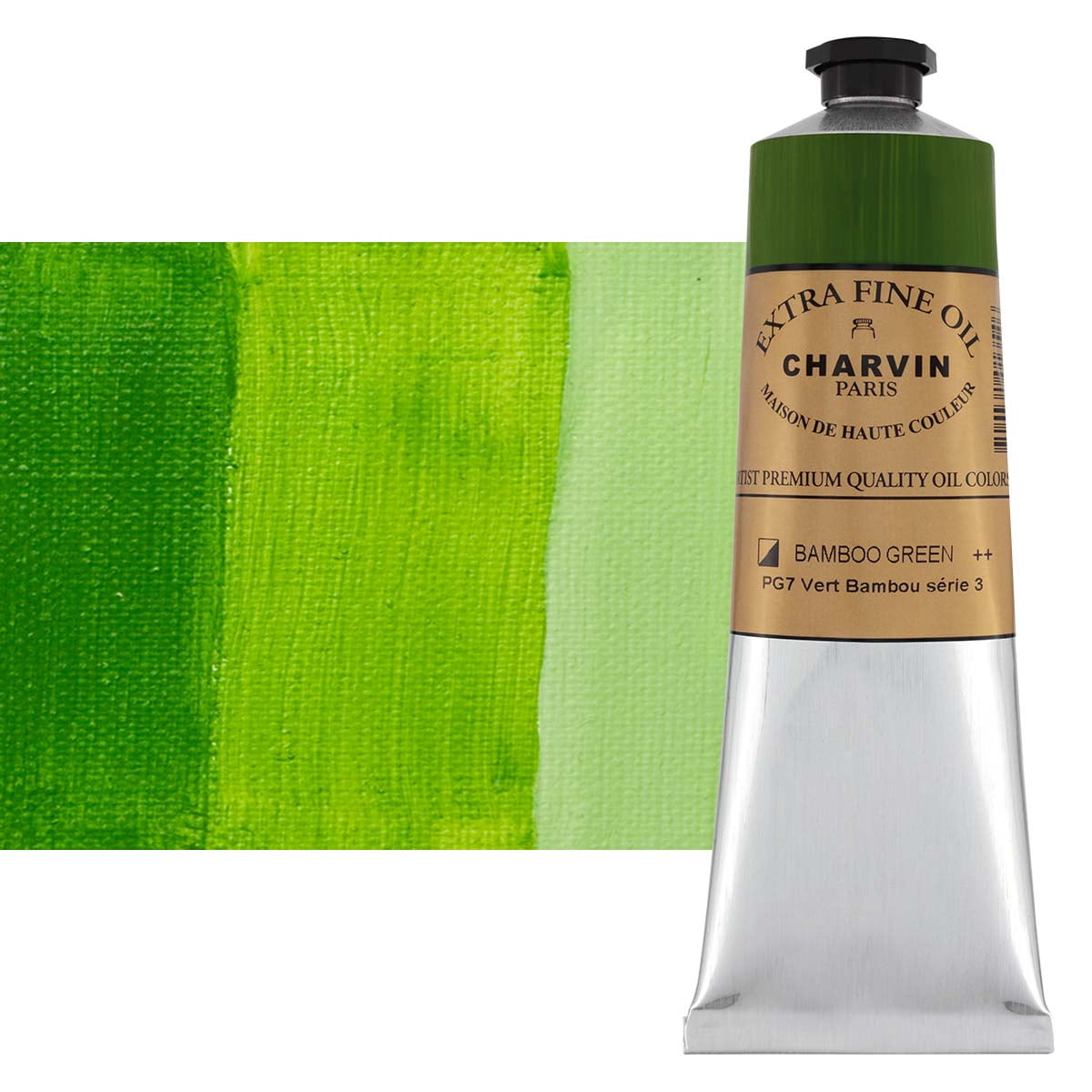 Charvin Extra Fine Oil Paint, Bamboo Green 150 ml - Triple-Milled, Rich ...