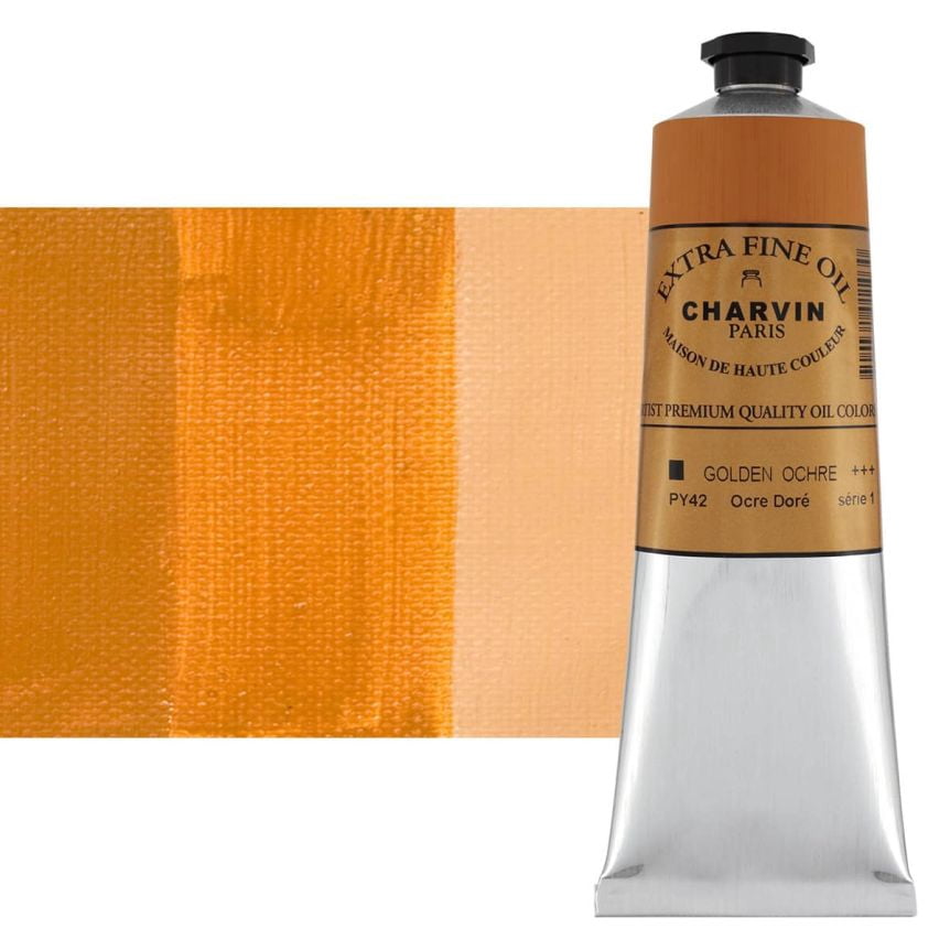 Charvin Extra Fine Professional Golden Ochre Artist Oil Paint 150 ml ...